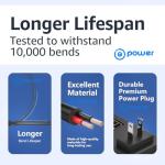 T-Power 12V Charger for O2 Cool O2Cool Portable 10" Cooling Fan FD10101 FD10101A FD10002A FD10002 FD10006 FD10006AU Portable Fan Ktec KA12D120070045U, SUN-0900070 Ac Dc Adapter Power Supply