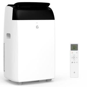 GarveeTech 14,000 BTU Portable Air Conditioner with Dehumidifier & Fan, Quiet Portable AC Units for Rooms, Remote, Timer, Auto Swing, Room Air Conditioner Cools Up to 750 Sq.Ft., Black Top