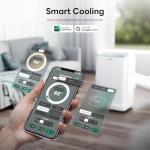 ZAFRO Portable Air Conditioners 16,000 BTU (12,000 BTU SACC), Ultra Quiet(42dB) Smart AC with Drainage-free Cooling/Dual Duct/24Hrs Timer/APP/Remote/Cool, Fan & Dehumidifier Modes for Rooms