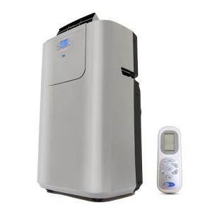 Whynter Portable Air Conditioner 12,000 BTU & Heater with Dual Hose Dehumidifier & Cooling Fan for 400 Sq Ft Rooms, Includes AC Unit Window Kit Elite ARC-122DHP (7,000 SACC), Silver