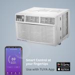 Vtronix Classic America 12000 BTU WiFi Enabled, Alexa Ready, Energy Savings - Window Mounted Air Conditioner Unit (10.9 CEER 120 VAC), White, Cool Only