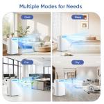 14000 BTU Portable Air Conditioners,Cools Up to 700 Sq.Ft,Portable AC Unit with Remote Control,Cooling,Fan,Dehumidification,Sleep Mode& Installation Kits for Large Rooms,White