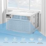 Vtronix Classic America 12000 BTU WiFi Enabled, Alexa Ready, Energy Savings - Window Mounted Air Conditioner Unit (10.9 CEER 120 VAC), White, Cool Only