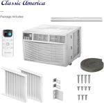 Vtronix Classic America 12000 BTU WiFi Enabled, Alexa Ready, Energy Savings - Window Mounted Air Conditioner Unit (10.9 CEER 120 VAC), White, Cool Only