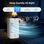 MEPTY Swamp Cooler, Windowless Portable Air Conditioners with Oscillation, Evaporative Air Cooler with Remote,12H Timer, Air Cooler Fan with 3Modes&Speeds for Bedroom Indoor Room