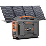 Portable Power Station with Foldable 40W Solar Panel, 100W Solar Powered Generator with Panels, AC Outlet Camping Solar Power Bank 146Wh DC Battery Pack for Smart Device RV Outdoor Power Outage