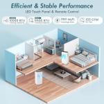 COSTWAY Portable Air Conditioner, 10000 BTU Portable AC Unit with Fan & Dehumidifier, Smart Sleep Mode, 24H Timer, Auto Swing & Window Installation Kit, Cools up to 350 Sq.Ft (10000 BTU)