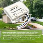 7330G3351 RV Air Conditioner Thermostat Single Stage Heat/Cool Compatible with Coleman Mach Series,White