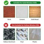 Yehchi Window Air Conditioner Mounting Support Bracket, Universal AC Unit Window Stand Mount Brackets Support Up to 85 lbs Designed for 5,000 to 10,000 BTU A/C Units