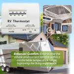 7330G3351 RV Air Conditioner Thermostat Single Stage Heat/Cool Compatible with Coleman Mach Series,White