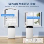 DOMANKI 14000 BTU Portable Air Conditioner and Heater for Room up 700 Sq. Ft.,4-IN-1 Quiet Portable Ac Unit with Heater Dehumidifier Fan Function, Remote Control, Sleep Mode, 24H Timer (Black)