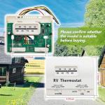 7330G3351 RV Air Conditioner Thermostat Single Stage Heat/Cool Compatible with Coleman Mach Series,White