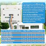 7330G3351 RV Air Conditioner Thermostat Single Stage Heat/Cool Compatible with Coleman Mach Series,White