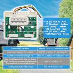 7330G3351 RV Air Conditioner Thermostat Single Stage Heat/Cool Compatible with Coleman Mach Series,White