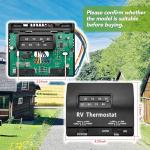 7330F3852 RV Air Conditioner Thermostat Single Stage Heat/Cool Compatible with Coleman Mach Series,Black