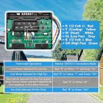 7330F3852 RV Air Conditioner Thermostat Single Stage Heat/Cool Compatible with Coleman Mach Series,Black