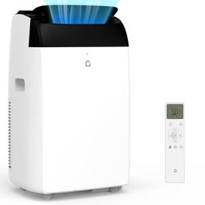 14000 BTU Portable Air Conditioners - Large 3 in-1 Standing AC Unit Cooling Up to 750 Sq.Ft - Quiet Air Condicionado with Remote Control, Cool, Fan, Dehumidifier, 24H Timer - Room Bedroom Indoor Floor