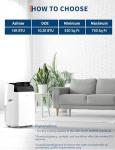 14000 BTU Portable Air Conditioners - Large 3 in-1 Standing AC Unit Cooling Up to 750 Sq.Ft - Quiet Air Condicionado with Remote Control, Cool, Fan, Dehumidifier, 24H Timer - Room Bedroom Indoor Floor