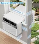 AKIRES U-Shaped Window Air Conditioner, 12,000BTU Air Conditioner Window Unit, Cools up to 550 Sq. Ft, Window AC with Cool, Fan, Dry, Sleep, Energy Saver, and Auto,6 Modes,24H Timer,Home,Office