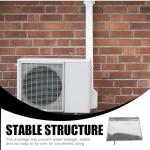 Housoutil Air Conditioner Drain Pan 17.32X15.75 Inch Galvanized Iron Ac Drip Tray for Indoor Outdoor Units Water Leakage Protection Easy Installation