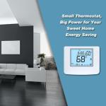 Smart Thermostat with Auto Changeover and Large Display