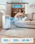 Feelfunn 8000 BTU Portable Air Conditioner, 3-in-1