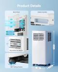 Feelfunn 8000 BTU Portable Air Conditioner, 3-in-1