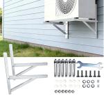 POPMOON Stainless Steel Mounting Bracket for 9000-36000BTU Condenser Ductless Mini Split Air Conditioner Heat Pump Systems.