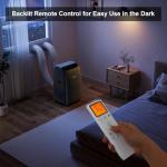 Gasbye Dual Hose Portable Air Conditioner, [2026 Upgraded] Full DC Inverter Compressor, Energy-Saving 13.6 CEER, Low Noise (45dB), Cools Room up to 500 Sq.Ft., Backlit Remote Control, 14,000BTU, Black