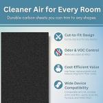 Fresh Headquarters Activated Carbon Air Filter Pad - 24"x16" Cut To Fit AC & Furnace Filter - Removes Dust, Pollen, Pet Odors & VOCs, Versatile for Window Units, RV, Air Purifier, & Vents, Made in USA