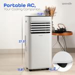 SereneLife 3-in-1 Portable Air Conditioner with Remote