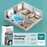 SereneLife 3-in-1 Portable Air Conditioner with Remote