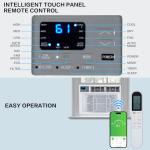 Bonnlo 8000BTU Wi-Fi Window AC with Heat