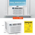 Bonnlo 8000BTU Wi-Fi Window AC with Heat