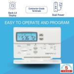 Lux Pro Programmable Home Thermostat with Backlight