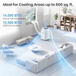 Gasbye Dual Hose Portable Air Conditioner, 14,000 BTU