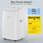 Gasbye Dual Hose Portable Air Conditioner, 14,000 BTU