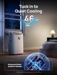 Dreo Portable Air Conditioners, 12,000 BTU AC Unit for Bedroom with Drainage-free Cooling, 46dB Quiet, APP/Voice/Remote, 24h Timer with Fan & Dehumidifier, Smart Standing AC for Room Indoors, AC515S