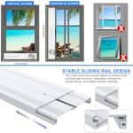 Portable Air Conditioner Window Kit with Universal Coupler Fit for 5.1"/5.9" Exhaust Hose, Mobile A/C Window Vent Seal Kit with 4 Adjustable Seal Plates for Vertical/Horizontal Sliding Window