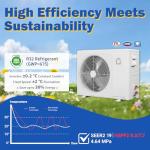 GarveeHome 12000 BTU Mini Split Air Conditioner Heat Pump System, Wifi Enabled 20 SEER2 208V- 230V Ductless AC Cool Up to 750 Sq. Ft, Compatible with Alexa, Complete Installation Kit, White