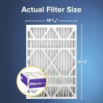 Filtrete 20x25x5 AC Furnace Air Filter, MPR 1550, MERV 12, Fits Trion AirBear, CERTIFIED Asthma & Allergy Friendly, Electrostatic Air Cleaning Filter, 1-Pack (actual size 19.56 x 24.13 x 4.75)