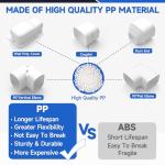 4'' Width Entry Wall Cover, Mini-Split Line Set Cover Accessories for Mini Split AC & Central AC, White