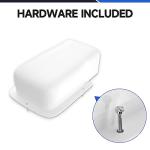 4'' Width Entry Wall Cover, Mini-Split Line Set Cover Accessories for Mini Split AC & Central AC, White