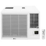 LG 18,000 BTU Window Air Conditioner with Heat, 230/208V, Cools 1,000 Sq.Ft. for Bedroom, Living Room, Basement, Apartment, with Remote, 2 Speeds, 24-Hour Timer, White