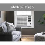 LG 18,000 BTU Window Air Conditioner with Heat, 230/208V, Cools 1,000 Sq.Ft. for Bedroom, Living Room, Basement, Apartment, with Remote, 2 Speeds, 24-Hour Timer, White