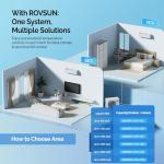ROVSUN 28000 BTU Dual Zone WIFI Mini Split AC/Heating System, 20 SEER2 2 Zone 12000 + 12000 BTU Ductless Split Air Conditioner with Pre-Charged Condenser, Heat Pump & 25Ft Copper Line Set, 208-230V