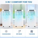 DOMANKI 10,000 BTU Portable Air Conditioner with Remote