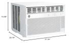 GE AWCS14WWA Window Air Conditioner, Wi-Fi Enabled, Energy-Efficient Cooling for Large Rooms up to 700 sq ft, Easy Install Kit, Control Using Remote or Smartphone App, New 14,000 BTU, White