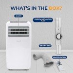 SereneLife 10,000 BTU Portable Air Conditioner with Dehumidifier