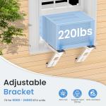 Window Air Conditioner Support Bracket Heavy Duty Window AC Mount (Up to 220 lbs)